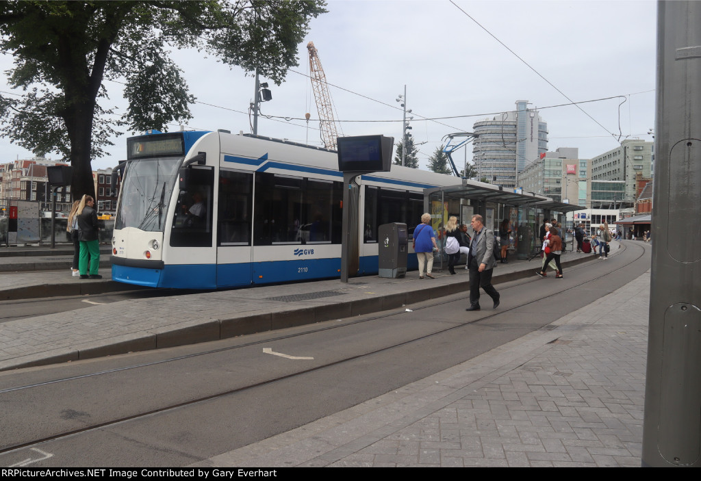 GVB 2110 Amsterdam Tram 12 Route